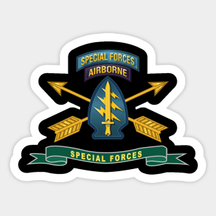 Special Forces - SSI w Tab - Br - Ribbon X 300 Sticker